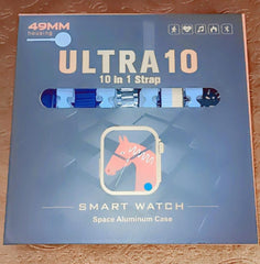 Ultra 10 (10 in 1 Strap) Smart Watch⌚